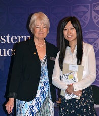 Zita Lau receiving Research Award